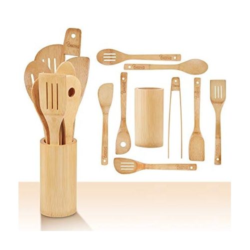 Bamboo Mwiko/Cooking Spoons Set - 9pc